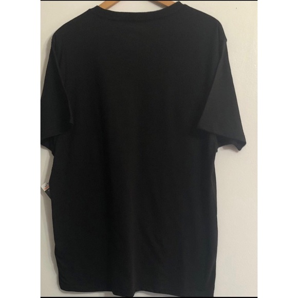 Shirt flaming skull graphic crewneck short sleeves t-shirt black. Size Large - Picture 2 of 2